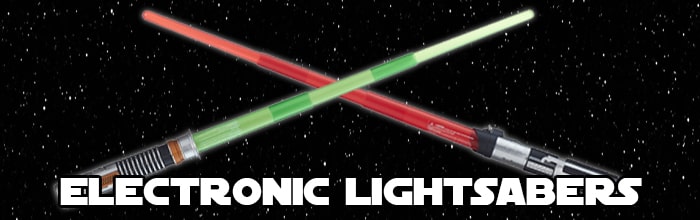 Star Wars Electronic Lightsabers available at www.Jedi-Robe.com - The Star Wars Shop....